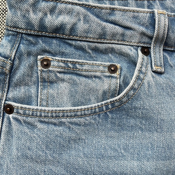 🔹 Topshop Straight leg Light Denim jeans with Distressed hem , Size: 34 - Picture 12 of 17